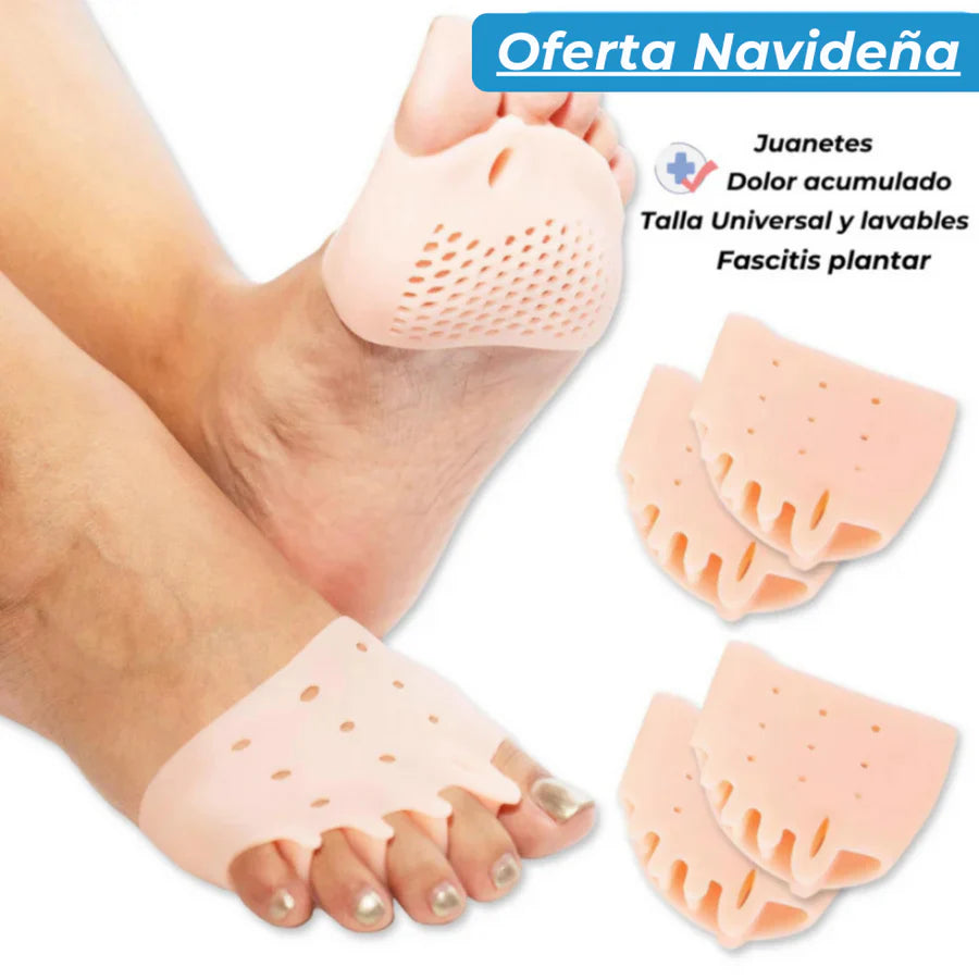 Almohadillas terapéuticas con Separador de dedos l PharmaToe™