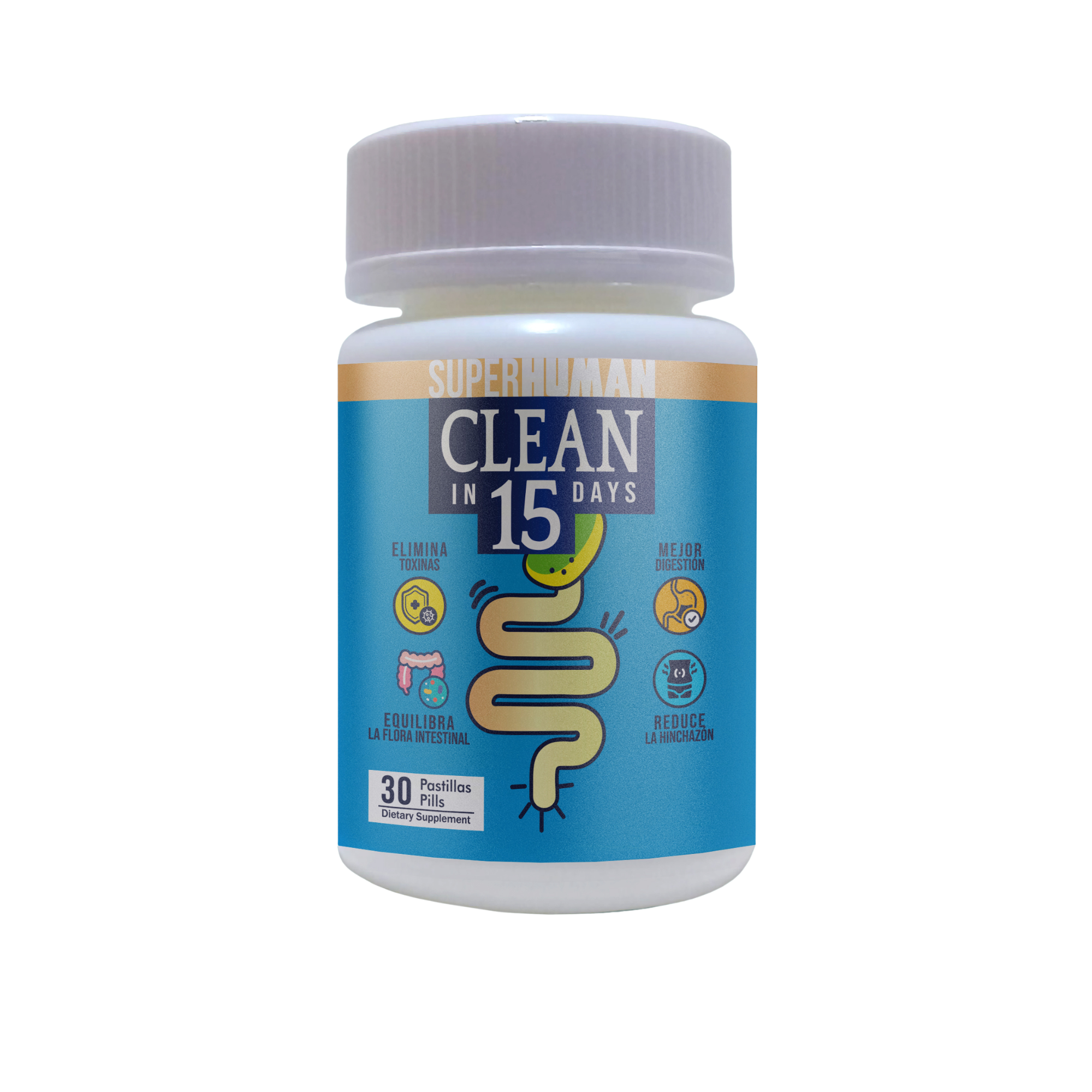 Clean15™ Limpieza Completa Estomacal en 15 días - SuperHuman