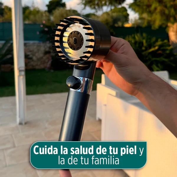 HidraSpa Max - Transforma tu ducha en un SPA de lujo: agua purificada, alta presión, 3 modos de chorro