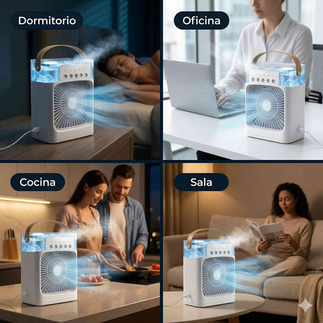 CoolAir™ Enfriador de Aire Portátil con Agua y Hielo - Alivio inmediato contra el calor ❄️
