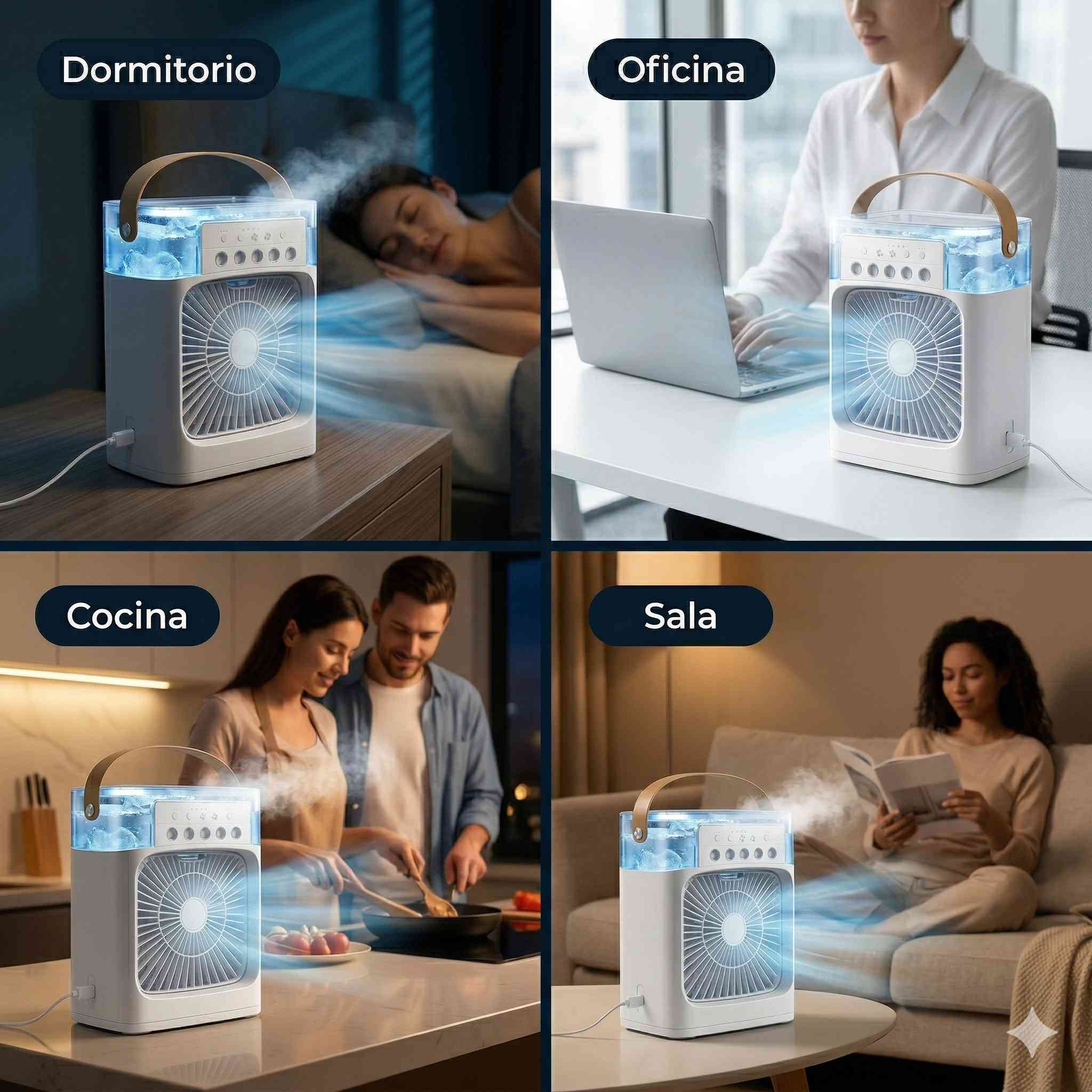 CoolAir™ Enfriador de Aire Portátil con Agua y Hielo - Alivio inmediato contra el calor ❄️